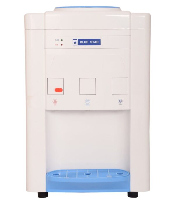 Buy Blue Star Plastic Water Dispenser – Hot, Cold & Normal Water | 2.5L/hr Cooling, 5L/hr Heating