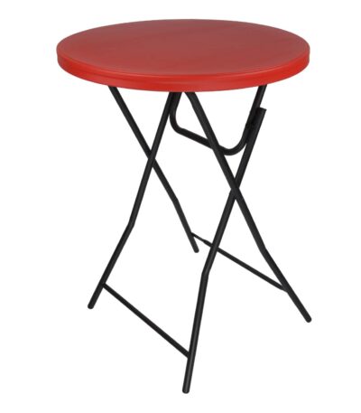 Krishtha Café Plastic Table – Coke Red | Durable & Stylish Table for Cafeteria, Home, Balcony, and Outdoor Use