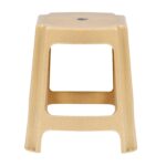 Nilkamal Strong & Durable Plastic Seating Stool – Marble Beige | High Load Capacity | Multipurpose Stool for Home, Bathroom, Kitchen, Living Room, Office, and Garden