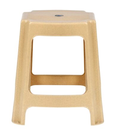 Nilkamal Strong & Durable Plastic Seating Stool – Marble Beige | High Load Capacity | Multipurpose Stool for Home, Bathroom, Kitchen, Living Room, Office, and Garden