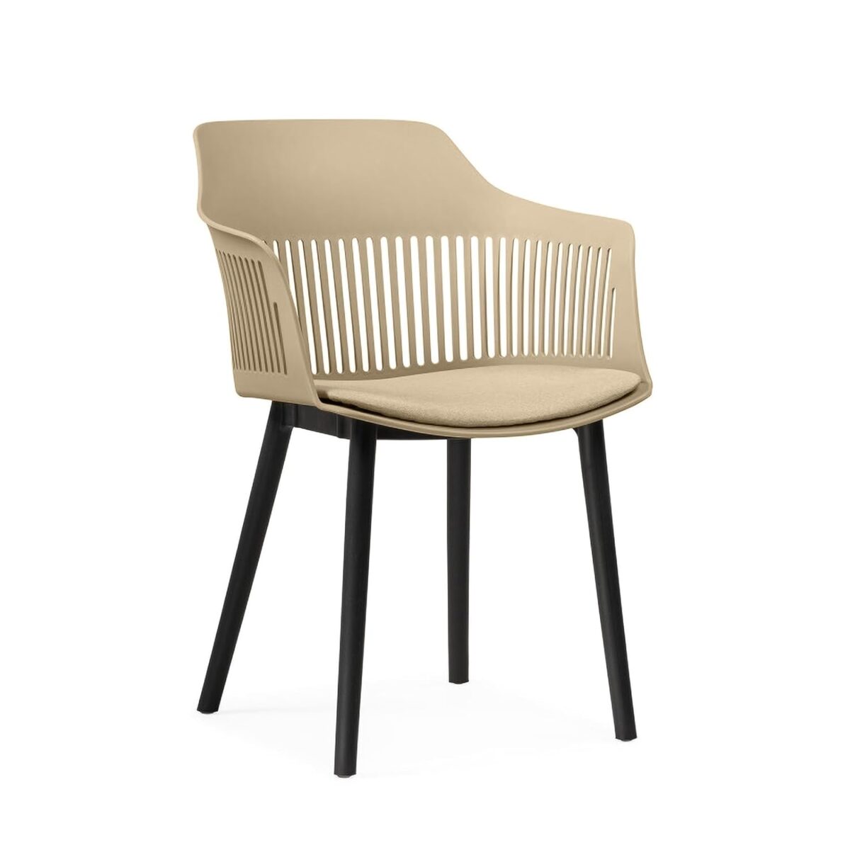 KRISHTHA Indoor & Outdoor Dining Chair – Comfortable Seating for Kitchen, Living Room, Bedroom & Patio (Beige)