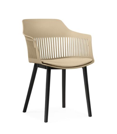 KRISHTHA Indoor & Outdoor Dining Chair – Comfortable Seating for Kitchen, Living Room, Bedroom & Patio (Beige)