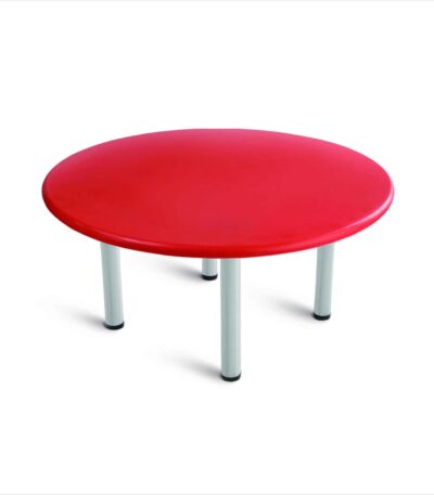Nilkamal OK Play Plastic Round Table for Kids – Red | Ages 2 to 4 Years | Lightweight & Child-Safe