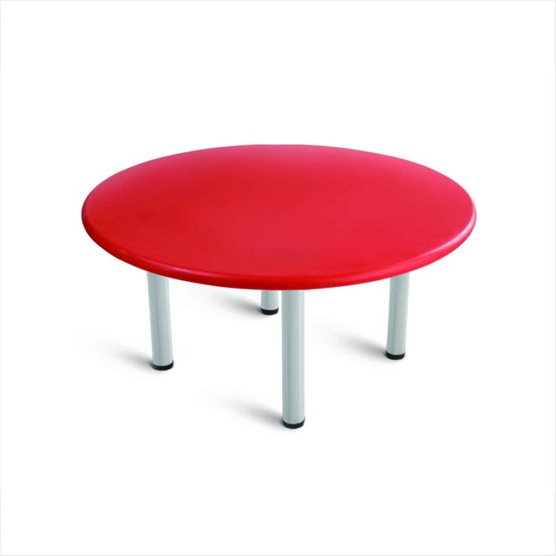 Nilkamal OK Play Plastic Round Table for Kids – Red | Ages 2 to 4 Years | Lightweight & Child-Safe