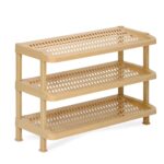 Nilkamal 3-Tier Multipurpose Plastic Storage Organizer – Marble Beige | Space-Saving Shelf for Home, Office, Kitchen, Bathroom & Shoe Rack Use | Durable & Easy to Assemble