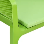 Nilkamal Caption Chair with Leatherette Cushion – Elegant Green Finish