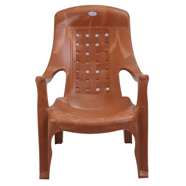 NILKAMAL Comfort Arm Plastic Chair for Home, Outdoor & Garden – Orange