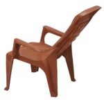 NILKAMAL Comfort Arm Plastic Chair for Home, Outdoor & Garden – Orange