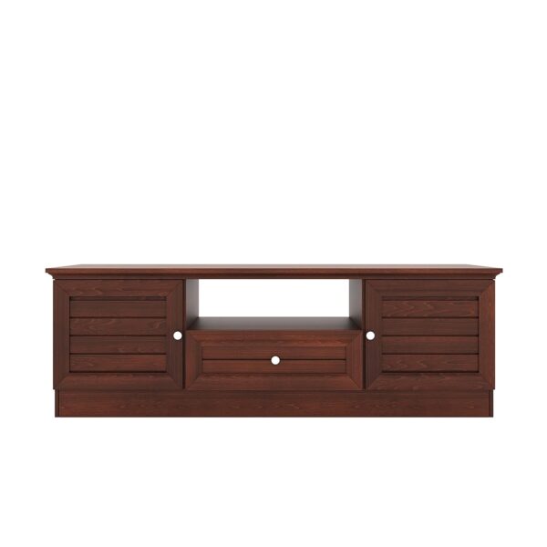 Nilkamal Sage Engineered Wood TV Cabinet – Floor-Standing Media Unit in Walnut Finish