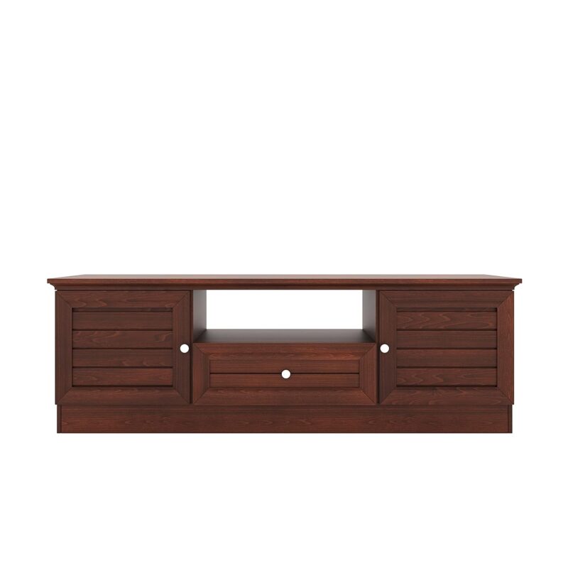 Nilkamal Sage Engineered Wood TV Cabinet – Floor-Standing Media Unit in Walnut Finish