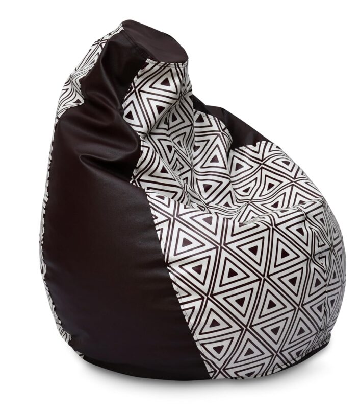 Nilkamal XXL Bean Bag (Modern Brown) – Ready-to-Use, Pre-Filled, Comfortable Seating for Home & Office