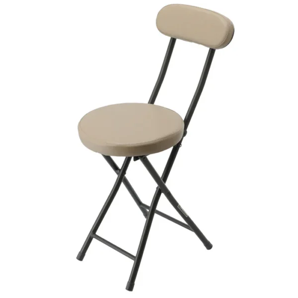 Krishtha Alexa Foldable & Portable Combination Stool with Backrest – Multipurpose Travel Chair for Fishing, Hiking, Gardening, BBQ & Outdoor Use (White)
