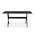 Nilkamal Solid Wood 6 Seater Dining Set – Premium Walnut/Black Finish Table with 6 Chairs