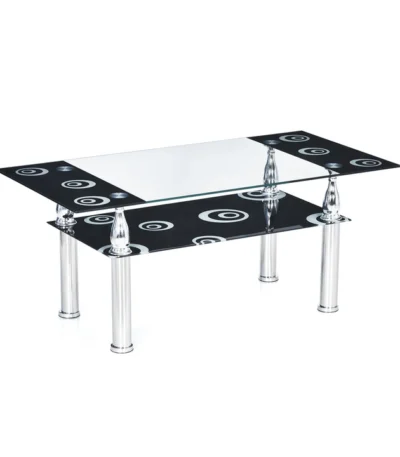 Nilkamal Black Centre Table – Modern Engineered Wood Coffee Table for Living Room