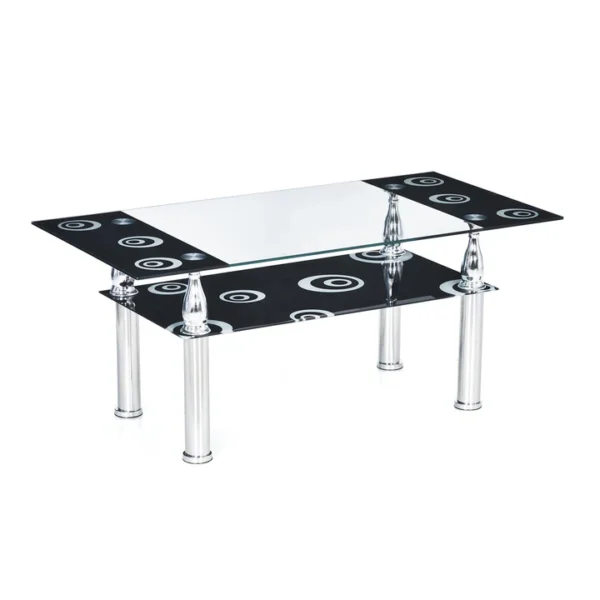 Nilkamal Black Centre Table – Modern Engineered Wood Coffee Table for Living Room
