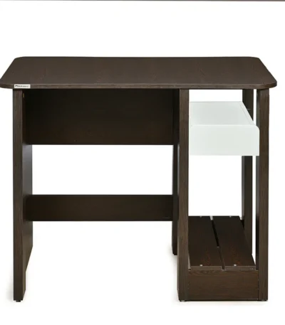 Nilkamal Parson Computer Table (Wenge Finish) – Engineered Wood Desk with CPU Shelf & Side Tray | Home Office Workstation
