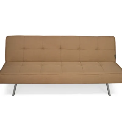 Nilkamal Felecia Fabric Sofa Cum Bed – Versatile 3-Seater in Dark Beige for Living & Guest Rooms
