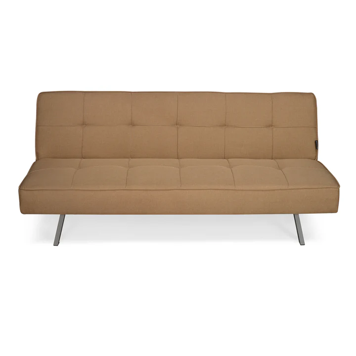 Nilkamal Felecia Fabric Sofa Cum Bed – Versatile 3-Seater in Dark Beige for Living & Guest Rooms