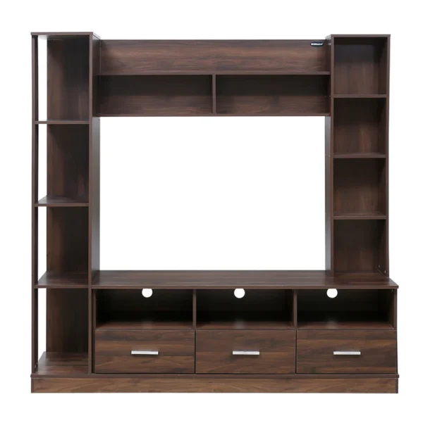 Nilkamal Florito Wall Unit – Engineered Wood Storage & Display Unit in Walnut & Hiland Pine Finish