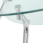 Nilkamal Clear Glass Centre Table – Modern Coffee Table with Sleek Design for Living Room