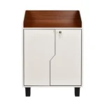 Nilkamal Slide Neo Shoe Cabinet – Stylish Walnut & White Finish, Space-Saving Storage Solution