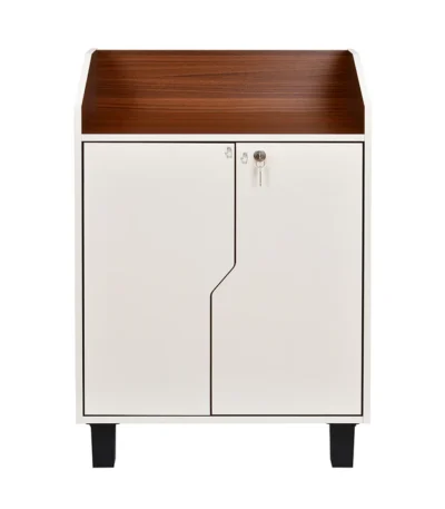 Nilkamal Slide Neo Shoe Cabinet – Stylish Walnut & White Finish, Space-Saving Storage Solution