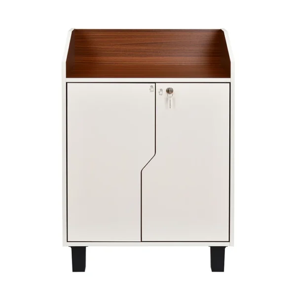 Nilkamal Slide Neo Shoe Cabinet – Stylish Walnut & White Finish, Space-Saving Storage Solution