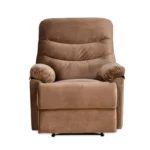 Nilkamal 1 Seater Manual Recliner Sofa – Premium Brown Upholstery, Padded Armrests & Comfortable Reclining Chair for Living Room