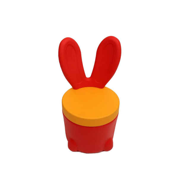 Krishtha Kids Bunny Stool with Storage & Activity Table – All-in-One Toddler Playset for Building Blocks, Water & Sand Play, Learning & Fun (Multicolor)