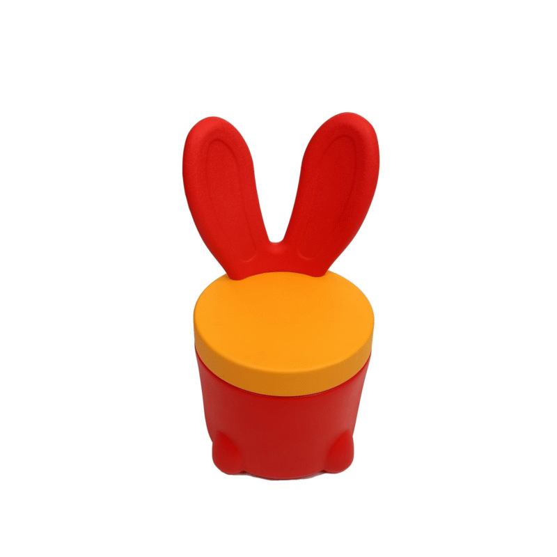 Krishtha Kids Bunny Stool with Storage & Activity Table – All-in-One Toddler Playset for Building Blocks, Water & Sand Play, Learning & Fun (Multicolor)