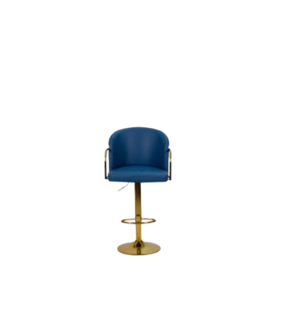 KRISHTHA Modern Metal Stool – Stylish Blue Finish, Compact Design, Ideal for Kitchen, Home, Office, and Makeup Use