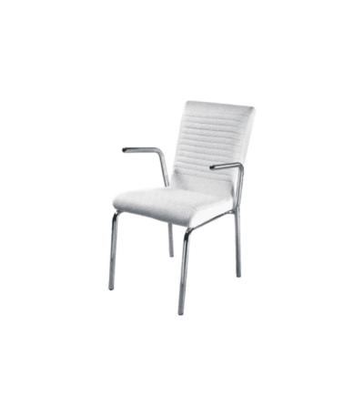 KRISHTHA White Café Chair – Durable, Stylish & Comfortable for Restaurants, Cafeterias, and Homes