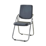 Nilkamal Hardy Folding Chair (Black) – High-Resilience Cushioned Seat, Chrome-Plated Carbon Steel Frame, Foldable Design for Dining, Conference, and Event Spaces