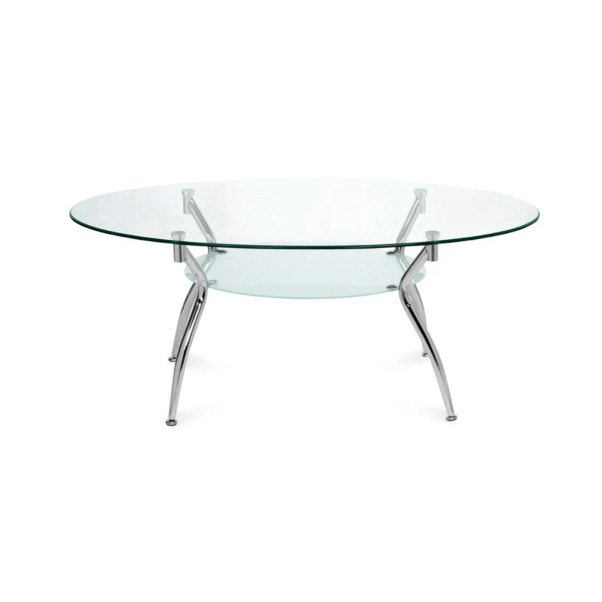 Nilkamal Clear Glass Centre Table – Modern Coffee Table with Sleek Design for Living Room