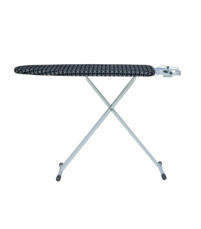 Nilkamal Maxima Ironing Board – White/Blue | Foldable, Height-Adjustable, with Iron Rest & Sturdy Frame