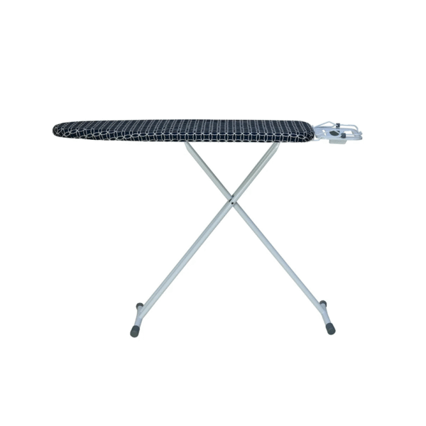 Nilkamal Maxima Ironing Board – White/Blue | Foldable, Height-Adjustable, with Iron Rest & Sturdy Frame