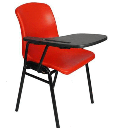 KRISHTHA Tablet Arm Chair is a versatile seating solution designed for modern learning and professional environments. Featuring a foldable writing board, it allows users to take notes, place devices, or work comfortably during meetings or lectures. Its portable and space-saving design makes it perfect for training rooms, smart classrooms, coaching centers, and offices.