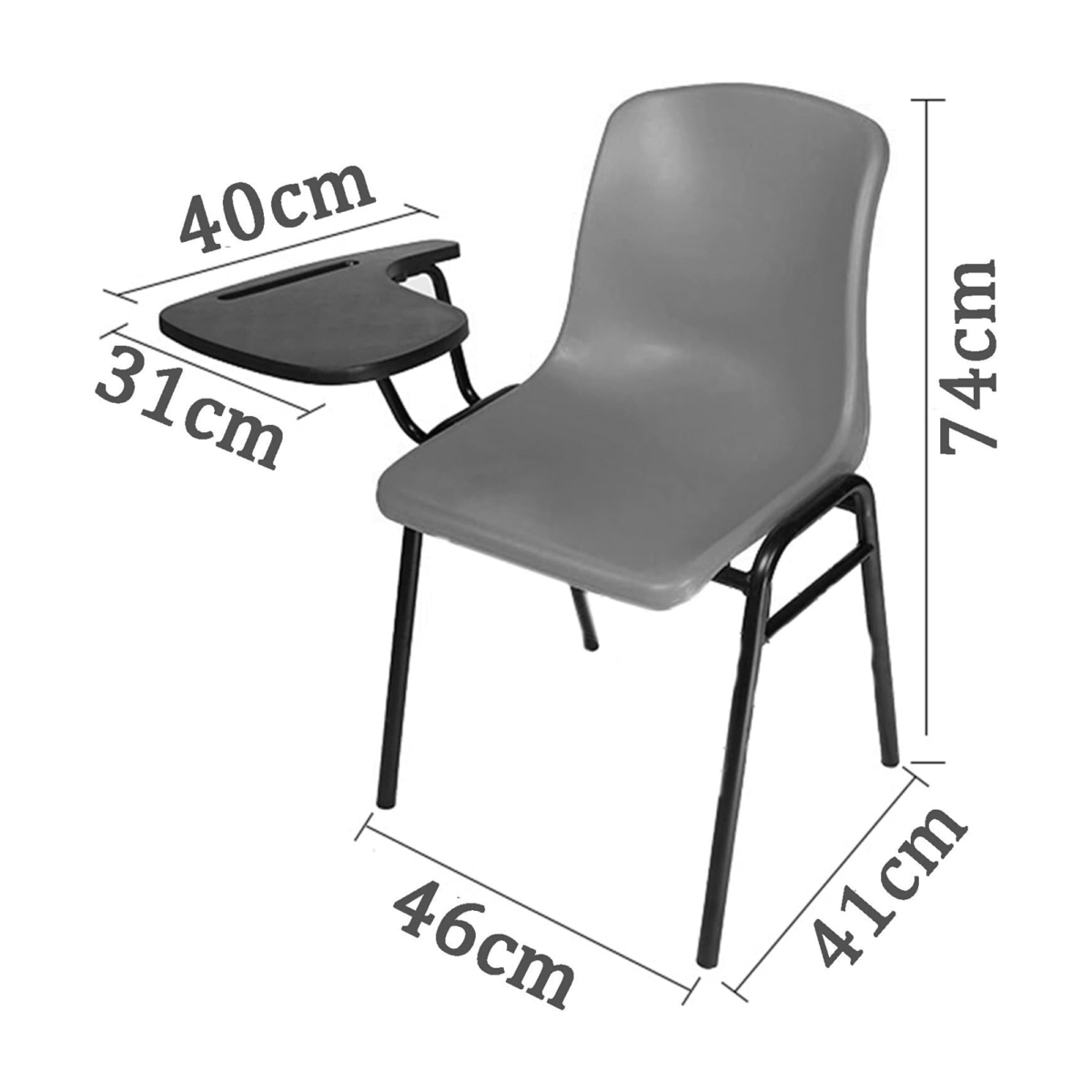 KRISHTHA Tablet Arm Chair is a versatile seating solution designed for modern learning and professional environments. Featuring a foldable writing board, it allows users to take notes, place devices, or work comfortably during meetings or lectures. Its portable and space-saving design makes it perfect for training rooms, smart classrooms, coaching centers, and offices.