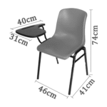 KRISHTHA Tablet Arm Chair is a versatile seating solution designed for modern learning and professional environments. Featuring a foldable writing board, it allows users to take notes, place devices, or work comfortably during meetings or lectures. Its portable and space-saving design makes it perfect for training rooms, smart classrooms, coaching centers, and offices.