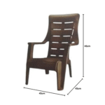 Nilkamal Sunday Relax Chair | Ergonomic Recliner Lounge Chair for Home & Outdoor Use