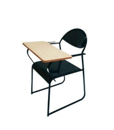 KRISHTHA Perfo Steel Writing Pad Chair | Full Pad 2x1 | 20mm Pipe Frame | Ideal for Classroom, Training Room, Office Use