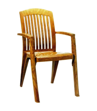 Nilkamal High Back Mango Wood Chair | Solid Wood Dining/Accent Chair for Home & Office | Elegant Design with Natural Finish
