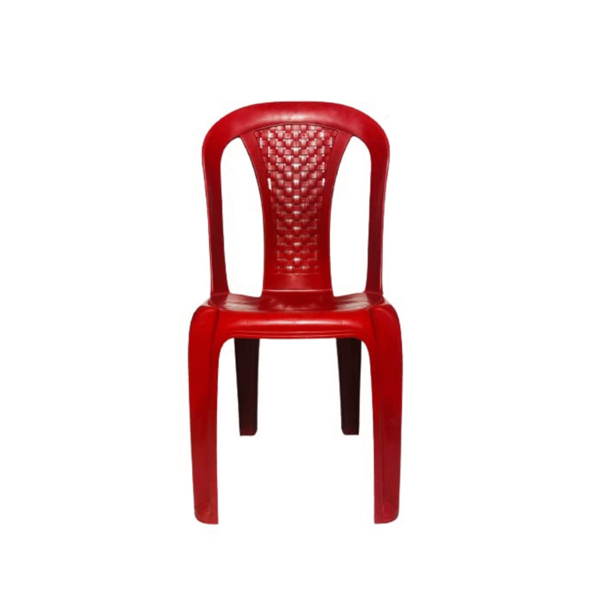 Premium Plastic Chair – Textured Design, Sturdy & Durable, Maroon – Ideal for Indoor & Outdoor Use