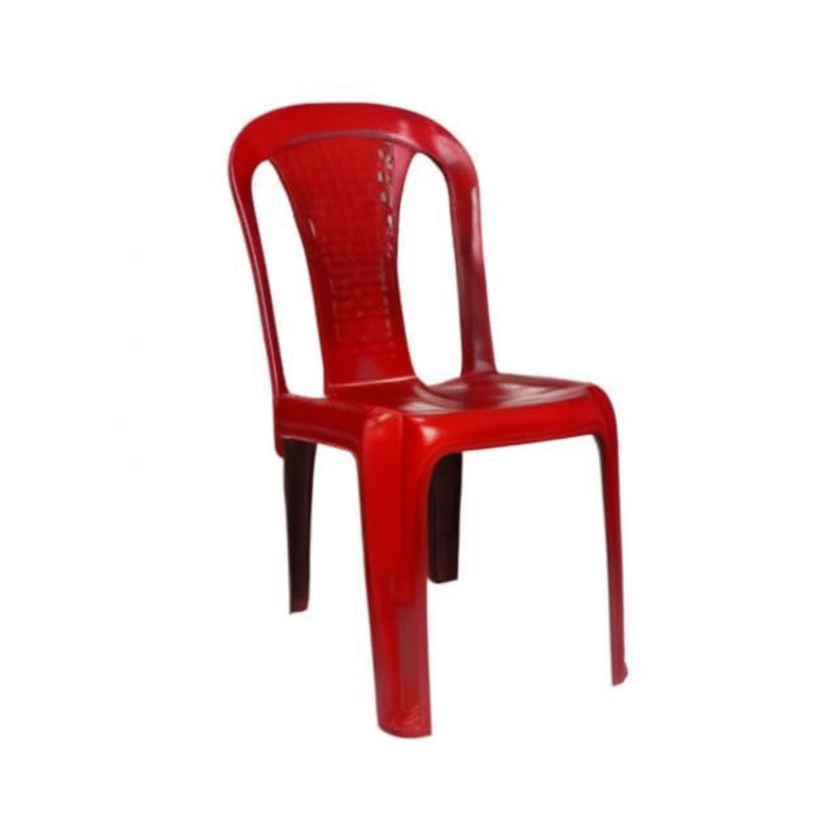 Premium Plastic Chair – Textured Design, Sturdy & Durable, Maroon – Ideal for Indoor & Outdoor Use
