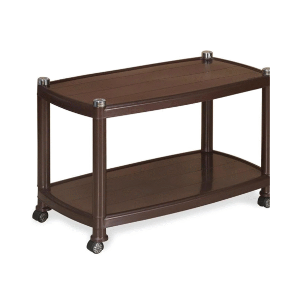 Nilkamal Contemporary Center Trolley Coffee Table / Tea Table / Teapoy – Durable Plastic Table for Home, Living Room, Office & Outdoor Use