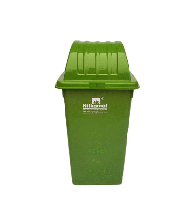 Nilkamal Plastic Open-Top Garbage Waste Bin – 60 Litres (Green) | Durable Waste Disposal Bin for Home, Office, Garden & Commercial Use
