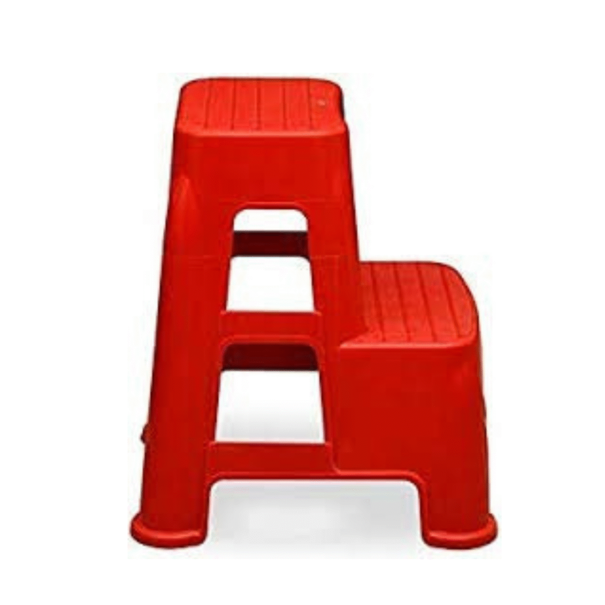 Nilkamal Plastic Stool – Bright Red | Durable, Lightweight & Stackable | Multipurpose Stool for Home, Kitchen, Bathroom & Outdoor Use