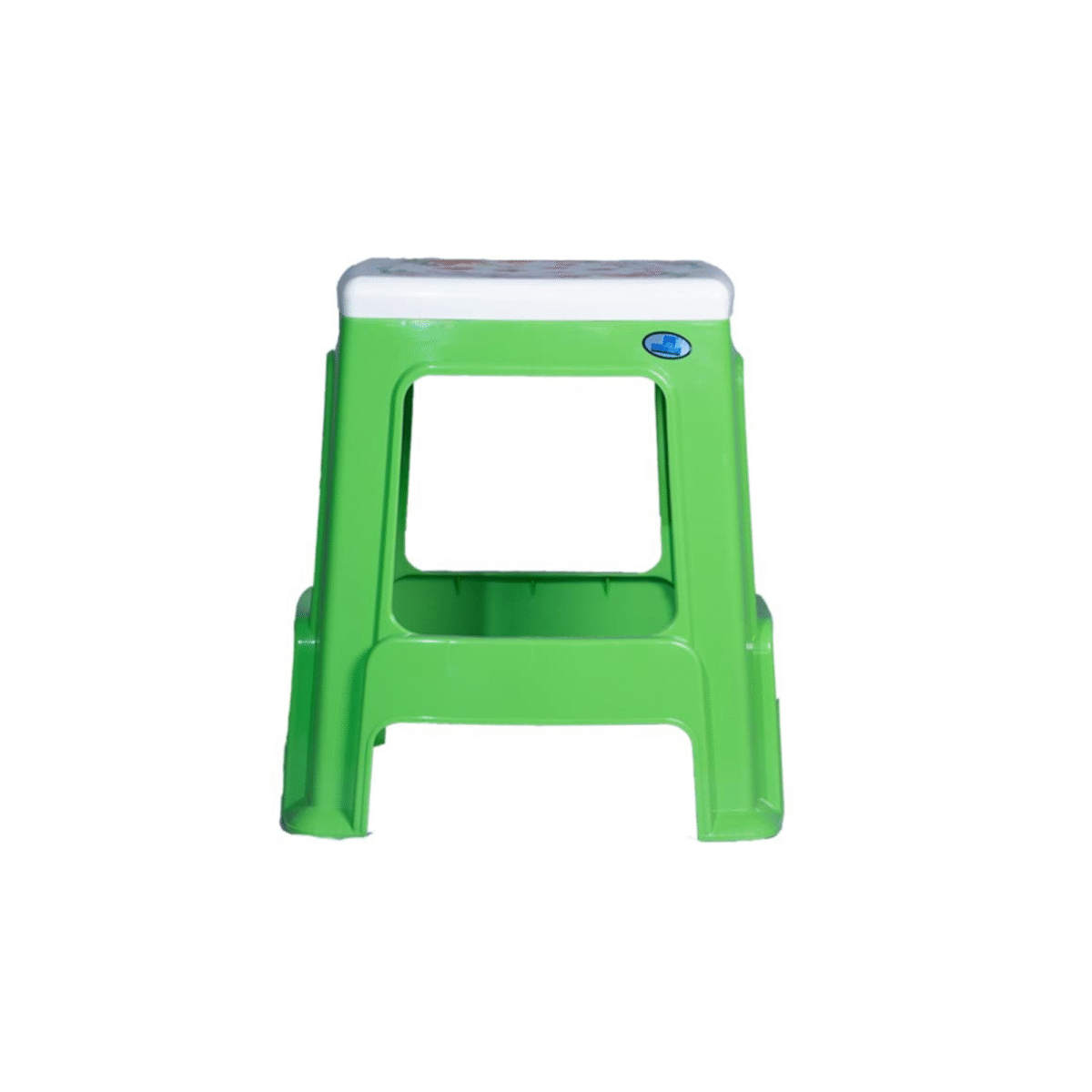 Nilkamal Printed Plastic Stool – Elegant Modern Design | Green | Medium Size Stool for Home, Kitchen, Bathroom & Office | Durable & Ready to Use