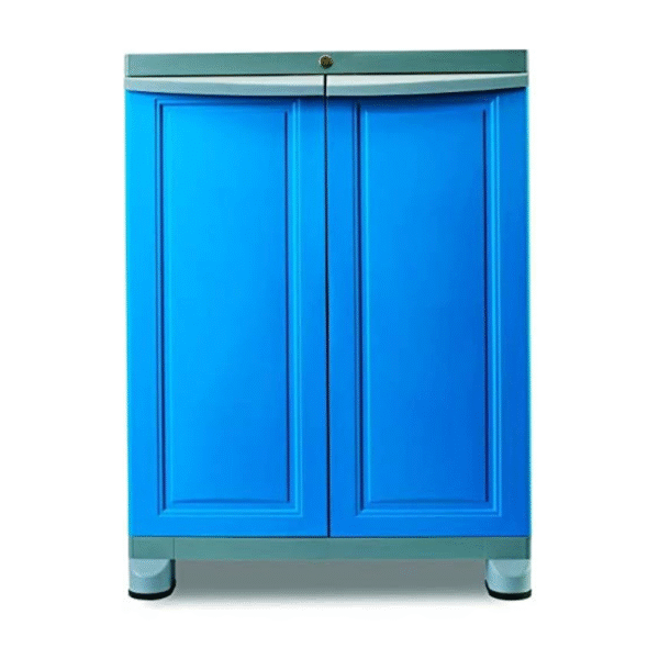 Nilkamal Compact Plastic Storage Cabinet | Blue | Portable & Floor-Mounted