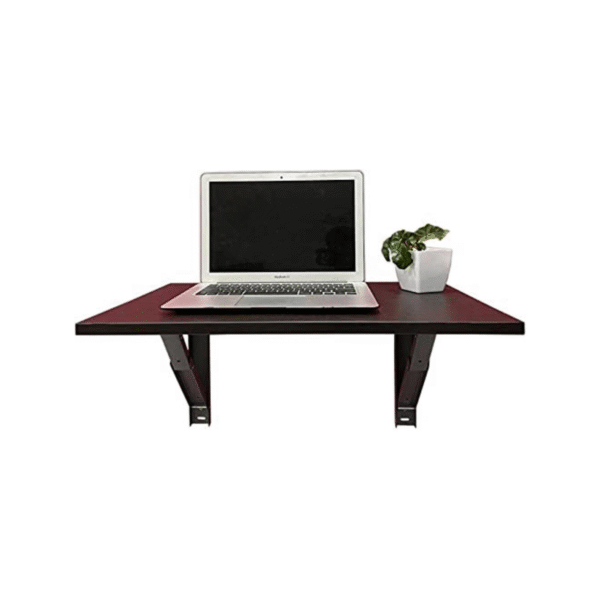 Krishtha Multipurpose Wall Mounted Folding Table – Engineered Wood | Space-Saving Laptop, Study, Writing & Dining Wall Desk for Home, Office & Kids